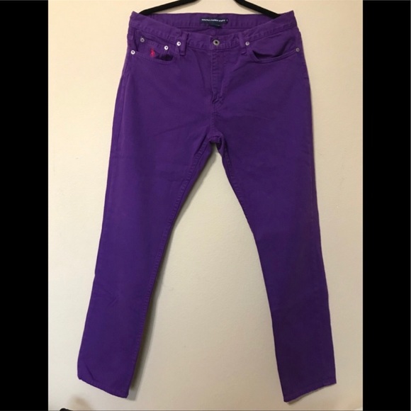 G - Ralph Lauren Purple Cotton Jeans - Picture 1 of 4